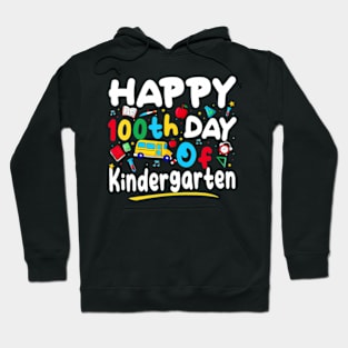 100 Days Of School Teacher 100th Day Of Kindergarten Hoodie